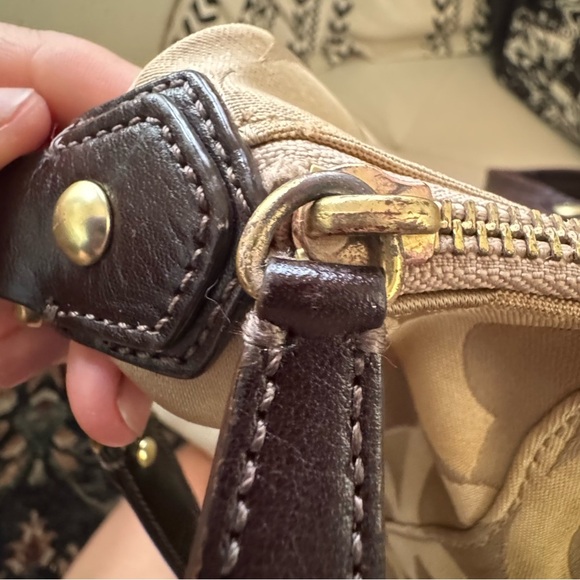 COACH Madison Audry Signature C Logo Khaki Sateen & Leather Purse
Shoulder Bag - Picture 14 of 14